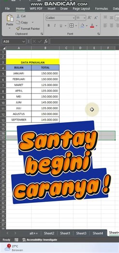 Cara Cepat Ubah Baris Jadi Kolom di Excel! (Transpose dalam 5 Detik) 😱 #belajarexcel #fyp #exceltip
