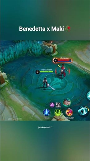 Benedetta x Maki Collab Skin💀🥀 #mlbb #mobilelegends #maki #benedetta