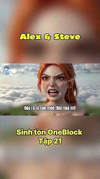 Sinh Tồn One Block Tập 21: Bé Pudding Bị Oan & Pha Tấu Hài Xương Rồng Của Steve! #minecraft #shorts
