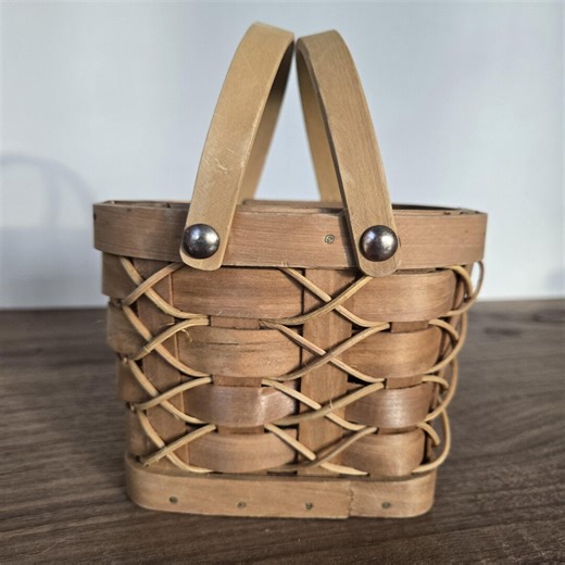 Antique Miniature Basket - Etsy