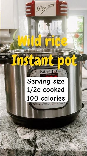 Wild Rice Instant Pot - How To! So easy! 1c wild rice 2c water 25min high pressure!