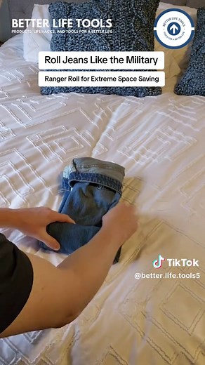How to Ranger Roll Jeans for Extreme Space Saving