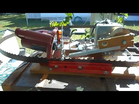 Autosharp Bandsaw Blade Sharpener in action, improving the cam