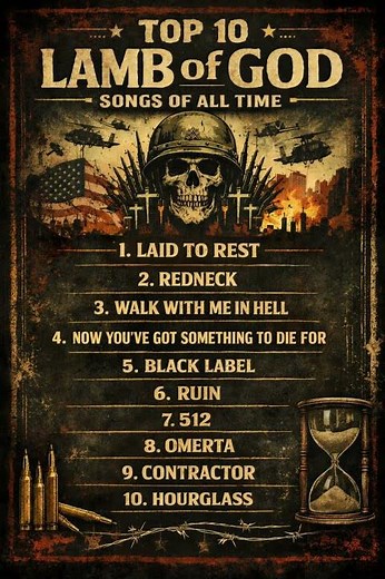 The Top Ten Lamb Of God songs of all time
