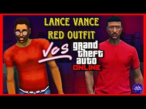 GTA 5 Online - Lance Vance Red Outfit From GTA VCS