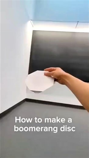 How to make a Boomerang Disc, Returnable Paper Disc #shorts #viral #trending #shortfeed