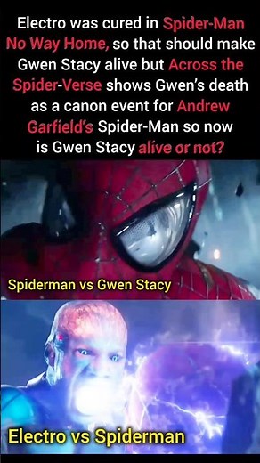 Wait… So What Happened to Gwen After Electro Was Cured ? #shorts