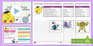 Year 3 Edit and Improve with Mr Whoops: Character Description Resource Pack