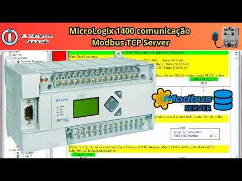MicroLogix 1400 comunicação Modbus TCP Server