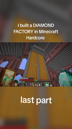 I built a DIAMOND FACTORY in Minecraft Hardcore ctto: carvs #minecraft