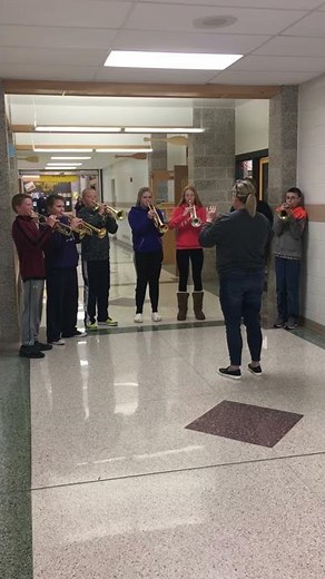 8th Grade Trumpet Players - "Taps"