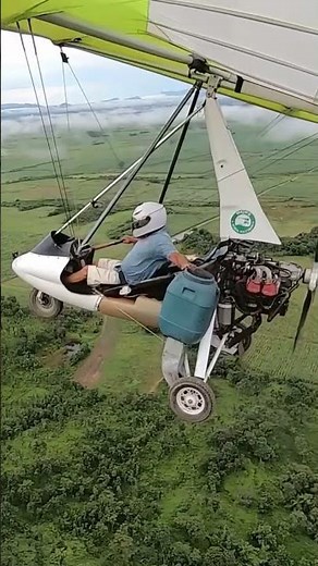 Microlight flying