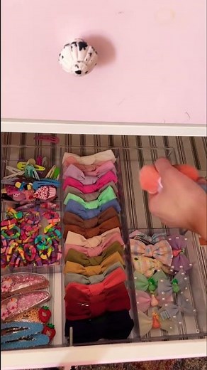 Organizing my 6yo hair accessories! Subscribe for more organizing tips!