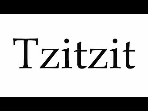How to Pronounce Tzitzit