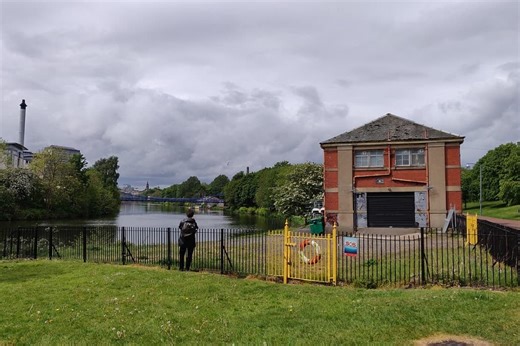 Demolition underway at historic East Boathouse at Glasgow Green