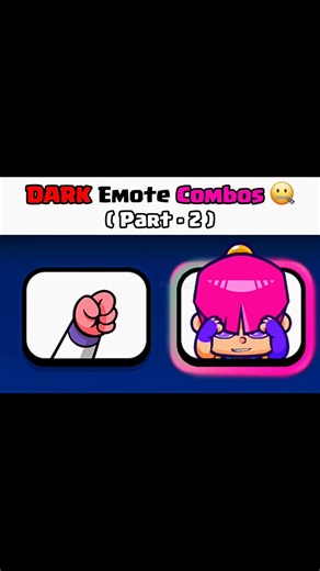 DARK Emote Combos in Clash Royale (Part - 2) 😳