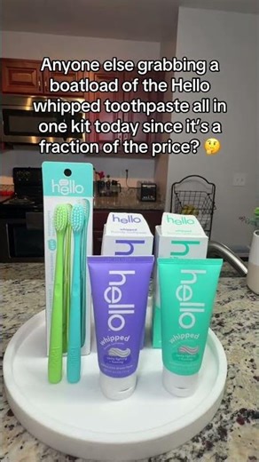 Hello whipped toothpaste all in one kit