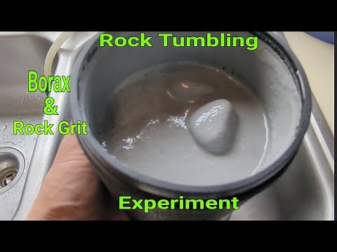 Rock Tumbling With Borax and Rock grit together.