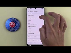 How to change keyboard size and transparency on Samsung A22 Android 12