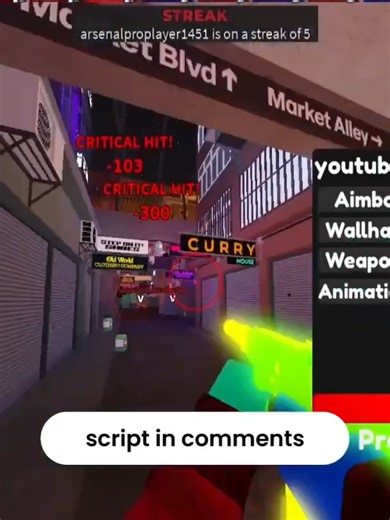 Free Arsenal Script for Roblox Mobile Gameplay