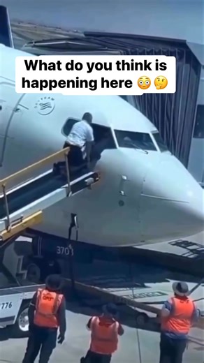 12K views · 88 reactions | Ever seen pilots climbing into the cockpit with a ladder through the side window? Would you try this “pilot shortcut”? #aviationlovers #aviationmemes #aviationcommunity #aircraftmaintenance #aviationlife #pilot #cabincrew #ramplife #avgeek #pilotlife | Tewodros Solomon | Facebook