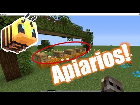 Como Hacer que las Abejas entren en un Apiario Minecraft😍