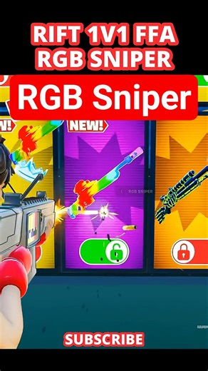 I LEAKED RGB SNiPER in RIFT 1V1 FFA - My Map Code: 5866-1959-4668 #fortnite1v1 #rift1v1ffa