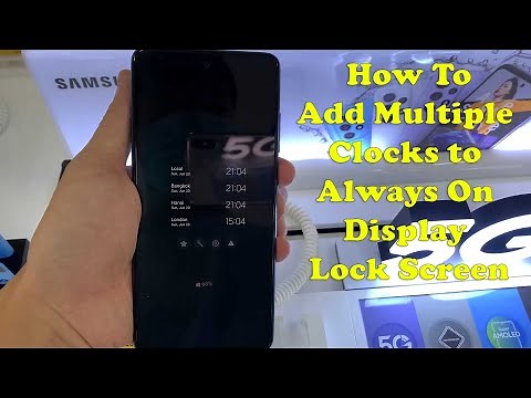 Samsung Galaxy A52: How To Add Multiple Clocks to Always On Display Lock Screen