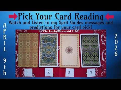 Pick Your Card Psychic Tarot Reading for April 9th 2026 by Pam Georgel