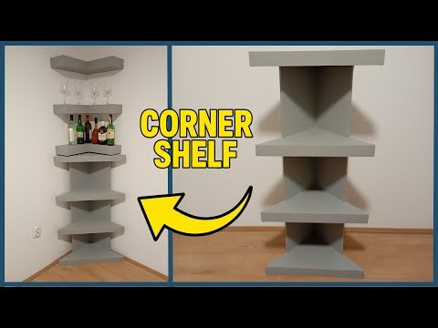 DIY Corner Shelf Idea (Made from Drywall)
