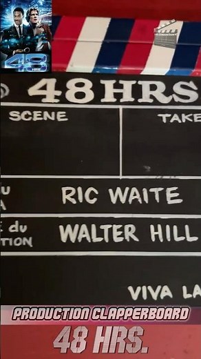 48 Hrs. (1982) Original Production Clapperboard #48hrsmovie #48hrs1982 #eddiemurphy