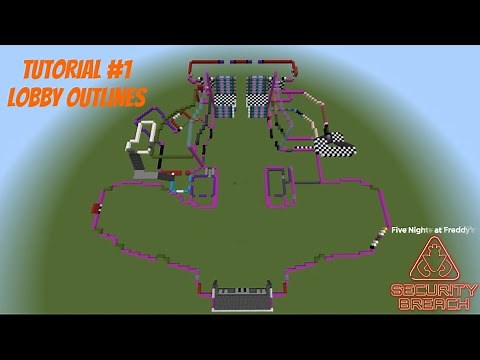 How To Build FNAF: Security Breach In Minecraft! | Part 1: Lobby Outlines