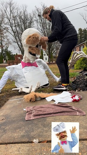 387K views · 4.2K reactions | The Making of the Swedish Chef for our Thanksgiving Display #thanksgiving #muppets #skeletons #swedishchef #muppetshow | Skeletons on Kerth Road | Facebook