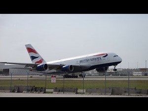 Ultra 4K British Airways A380 taking off Miami International July 25th, 2023