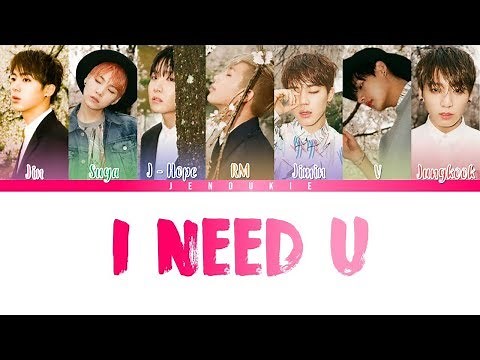 BTS (방탄소년단) - I NEED U [Color Coded Lyrics] Han|Rom|Eng