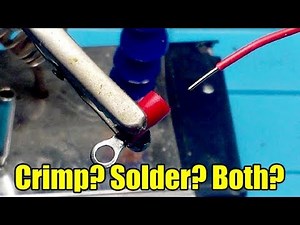 To crimp or to solder terminal connectors