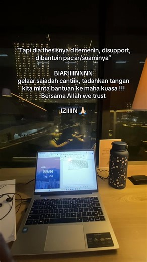 tapi yaudah biarin aja itu kan mereka, bukan kamu wkwkwkwk Support system emang penting (dari keluarga/temen kan juga bisa hehe) at least kita punya yang maha kuasa, with Allah we trust TAKBIR !!! #izin #s2 #pascasarjana #magister