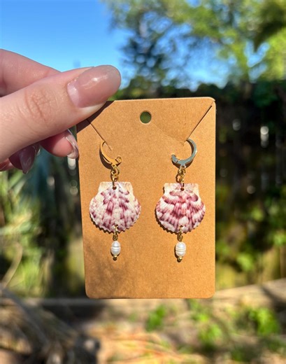 Mermaid Vibes Seashell Earrings - Etsy