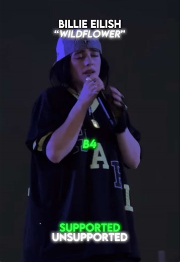 Why did the audio glitch halfway through #billieeilish #vocals #fyp #hitmehardandsoft #wildflower