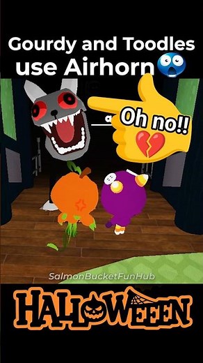 Gourdy and Toodles use Airhorn in Dandy's World New Update #dandysworld #roblox #update