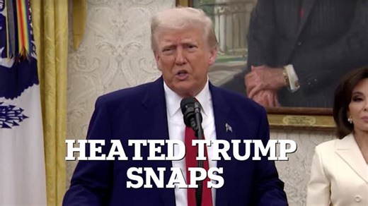 Trump explodes after being accused of 'chickening out' on tariffs