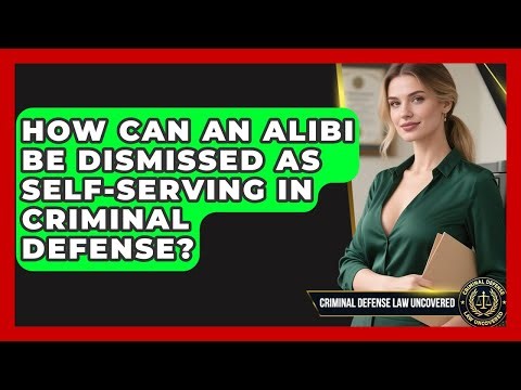 How Can An Alibi Be Dismissed As Self-serving In Criminal Defense? - Criminal Defense Law Uncovered