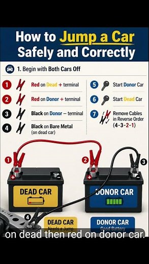 Avoid These Mistakes. what is Wrong vs Right ⚠️” or “Dead Battery🔋”#JumpStart #CarBattery #battery