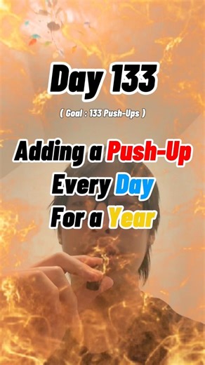 (Day 133) Adding a Push-Up every Day for a Year #viral #trending #workout