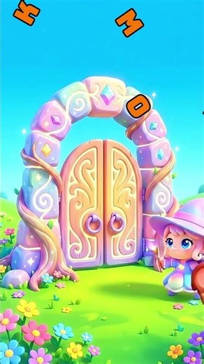 Cute Witch Opens Magic Gate 🐼🐿️🐯🐵 Learn Animal Names for Kids