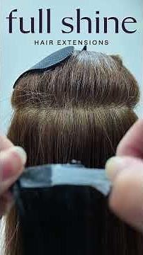 How to remove old adhesive from used tape-in hair extensions ✨