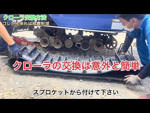 How to Replace the Crawler on a Small Combine Harvester