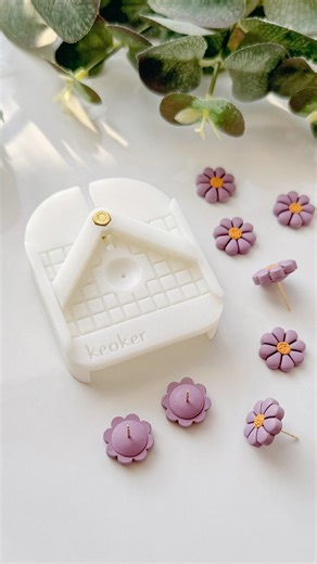 keoker_workshop on Instagram: "Yay! The Stud Post Embedding Tool for Clay Earring is now available! And yes, it also helps secure your clay hole position! 😉 #polymerclay #polymerclayearrings #polymerclaymolds #polymerclaycutters⁣ #polymerclaytutorial #polymerclayjewelry #keokerclaycutter #keokerworkshop #claycutters⁣ #polymerclayflowers #premo #fimo #fimoclay #sculpey #polymerclaycharms #clayearrings #clayearringshop #cernit"