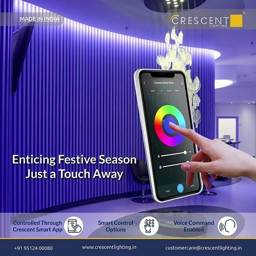 App & Voice Controlled Smart LED Strip | Crescent Smart #home #light #interiordesign #ledlights