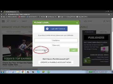 Reset Rumble Password Tutorial | Forgot Rumble Password